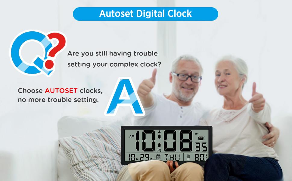large digital wall clock