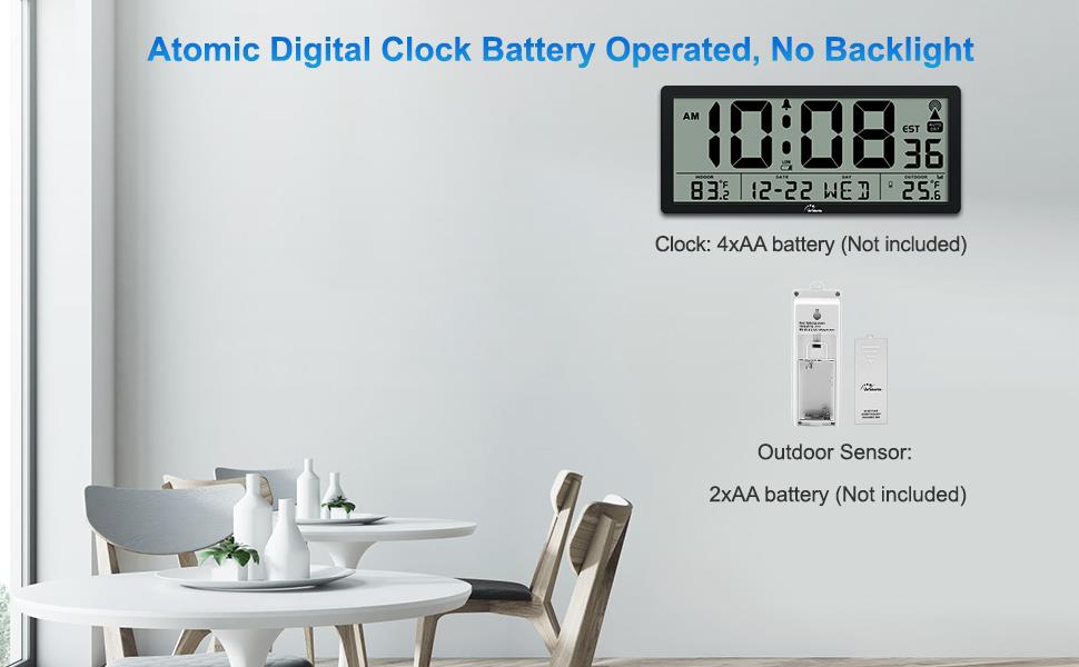 atomic clock battery operated