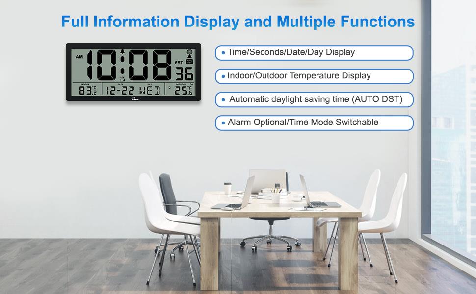 large atomic wall clock