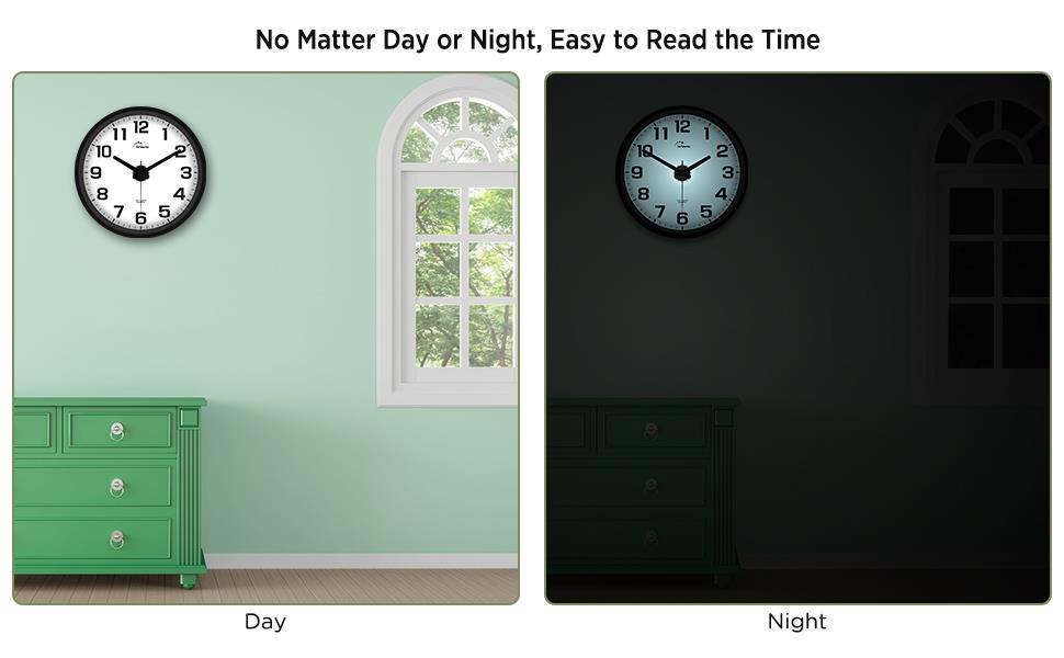 large digital display wall clock